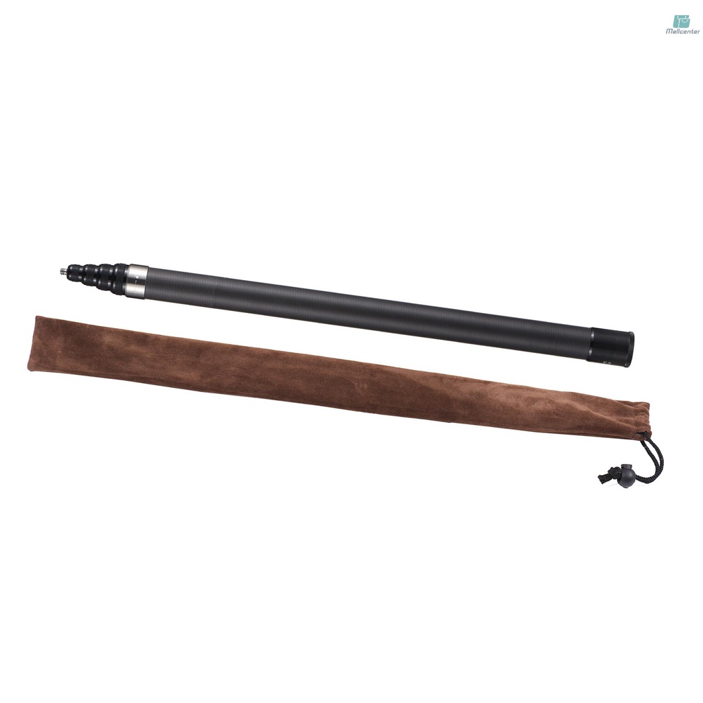 Portable Selfie Stick Carbon Fiber Stand Camera Bracket 1/4 Inch Screw Mount 45.5cm-300cm/ 17.9in-118in Adjustable Length Compatible with Insta360 X2/ X3