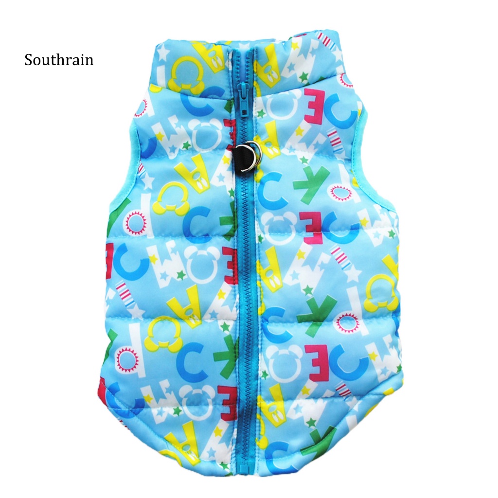 Áo Khoác Cotton Có Khóa Kéo Phong Cách Giáng Sinh Cho Cún Cưng
