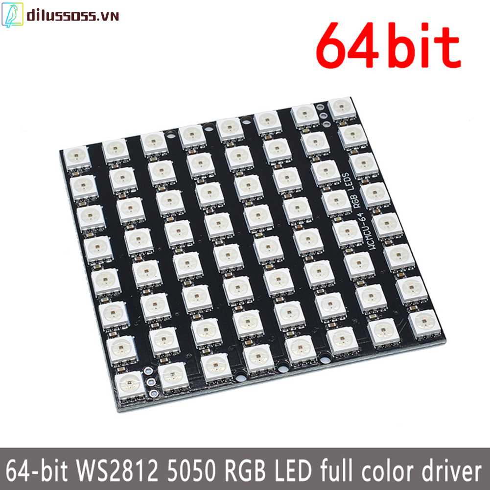 Bảng Mạch Phát Triển WS2812 64-bit 5050 RGB LED Đủ Màu