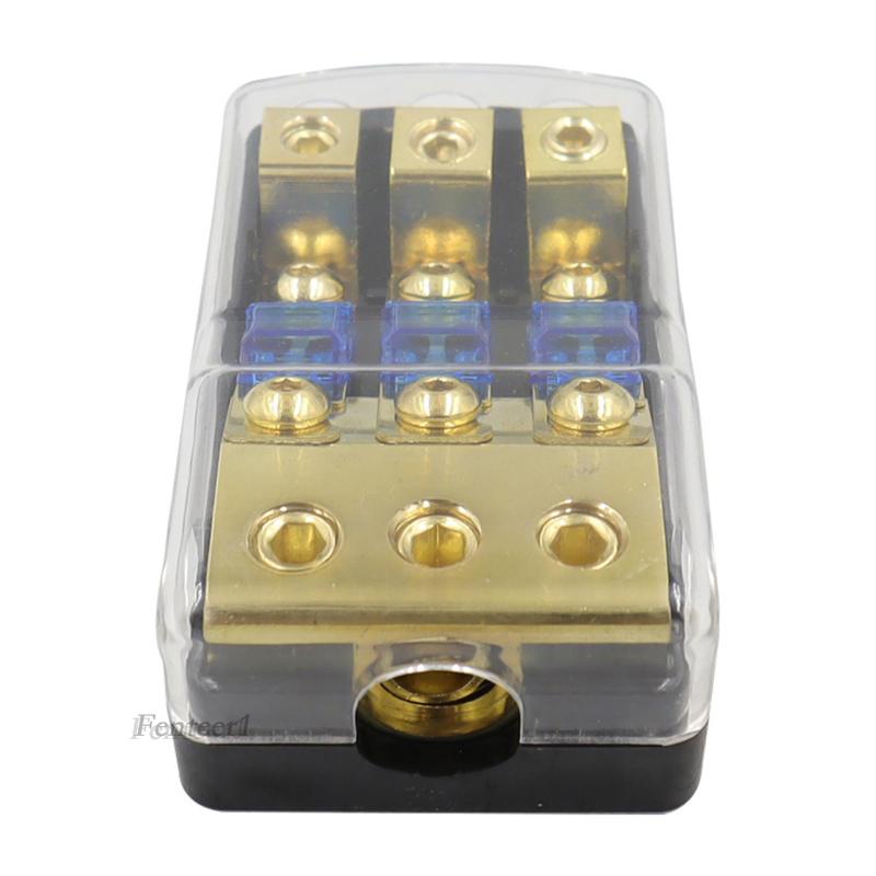 [Fenteer1] Giá Đỡ Cầu Chì 3 Chiều Dễ Lắp Đặt Anl Cho Tàu Thuyền Stereo Amp