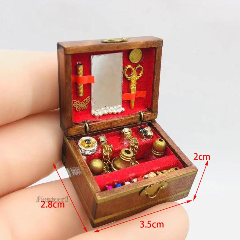 [Fenteer1] Nội Thất Gỗ Trang Trí Phòng Kích Thước 7.5x4.2x3.7cm