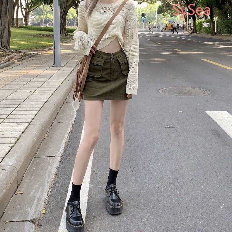 Chân Váy Lưng Cao Thời Trang Mùa Hè Quyến Rũ Cho Nữ