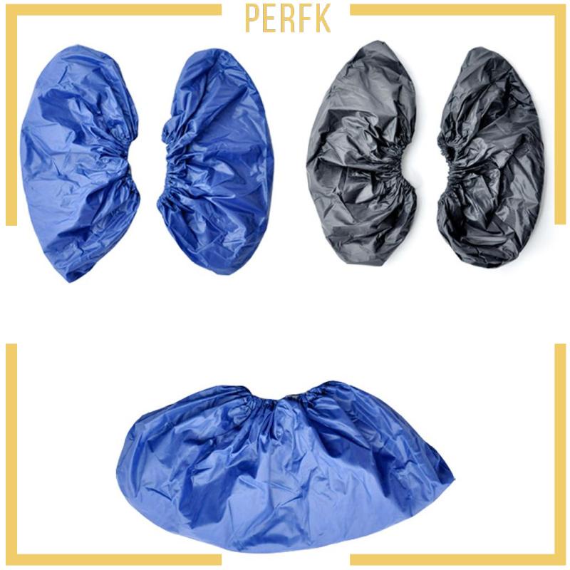 Set 5 Cặp Bọc Giày Bảo Hộ An Toàn Chống Trượt Chống Thấm Nước Màu Đỏ Có Thể Giặt