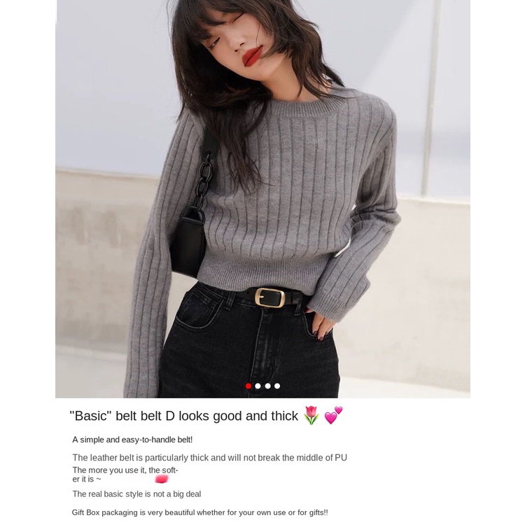 100% da thật  Thắt lưng nữ  khóa hợp kim cao cấp - 158