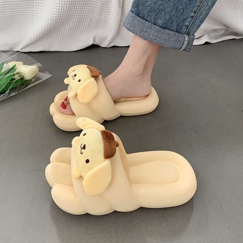 Dép Một Đế Dày Thoải Mái Họa Tiết Hoạt Hình Dễ Thương Cho Nữ