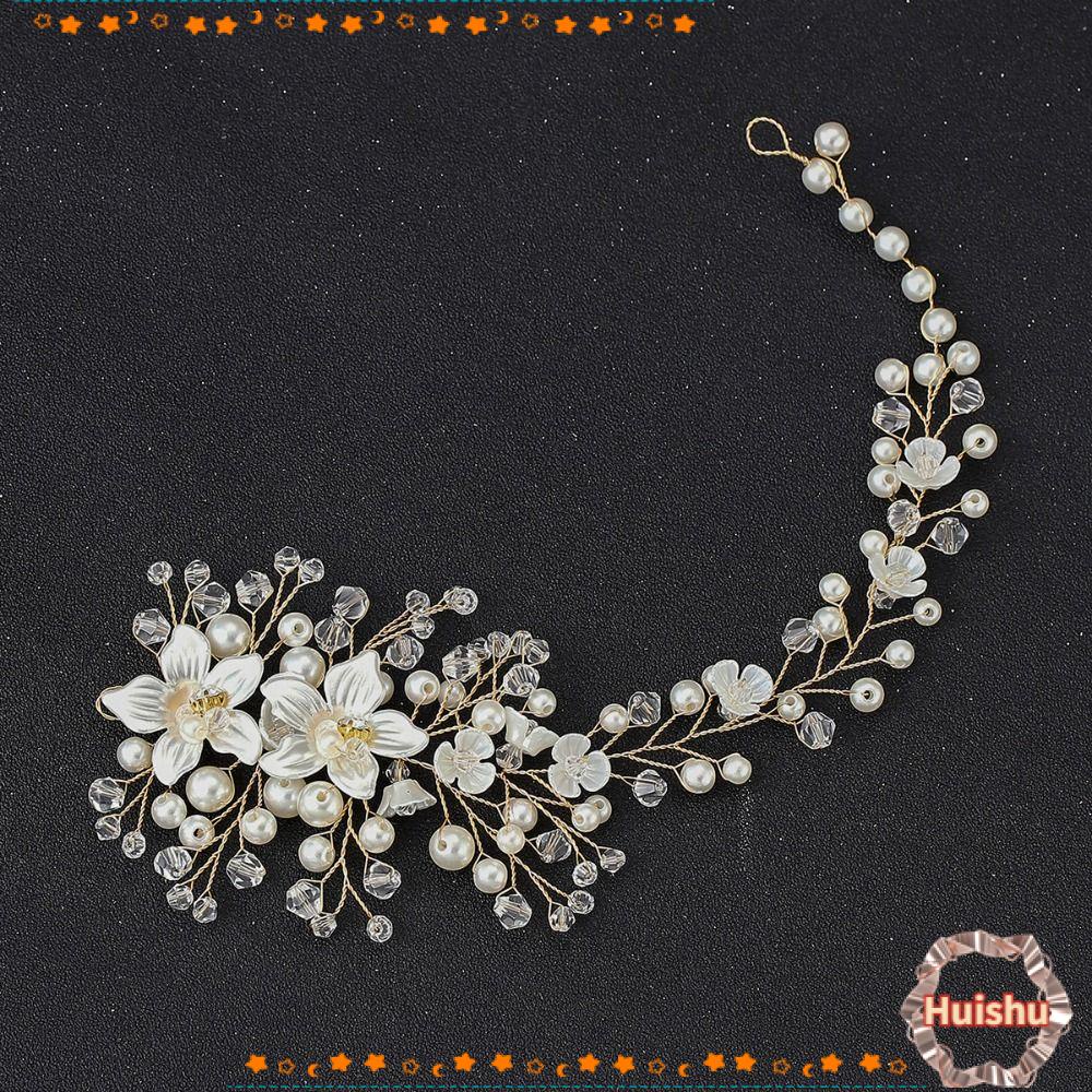 Vương Miện Cài Tóc Cô Dâu Đính Đá Sang Trọng|Hoa Lá Giả Trang Trí Nhà Cửa