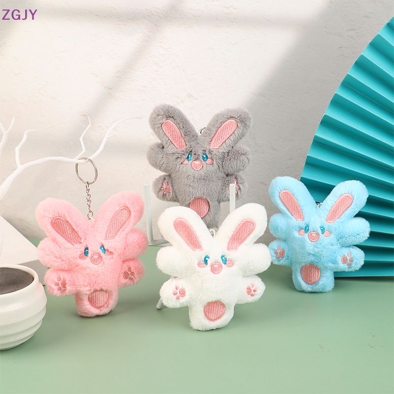 Móc Khóa Thỏ Nhồi Bông Mềm Mại Dễ Thương Mới