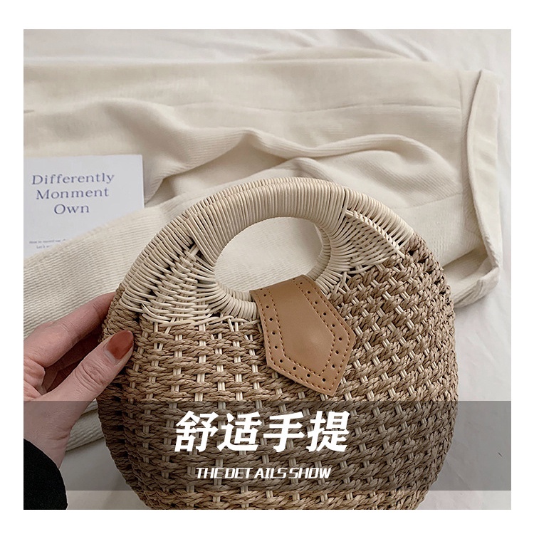 Túi Xách Đan Lát Kiểu Dáng Dễ Thương Phong Cách Hàn Quốc Cho Nữ