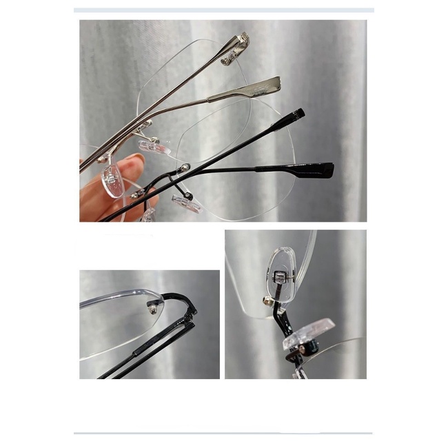 Mắt Kính Phẳng Không Vành Siêu Nhẹ Chống Ánh Sáng Xanh Dương Hàng Mới Dành Cho Học Sinh Nam Và Nữ