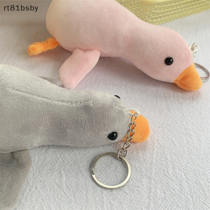 1 Móc Khóa Vịt Nhồi Bông Nằm Ngủ Dễ Thương