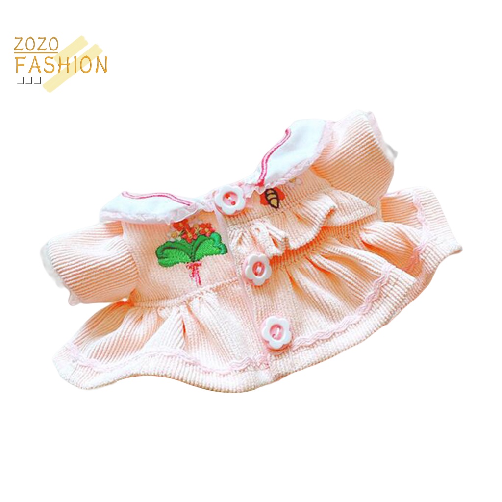 Áo Khoác Mềm Mại Họa Tiết Hoa Xinh Xắn Cho Búp Bê Mặc Hàng Ngày