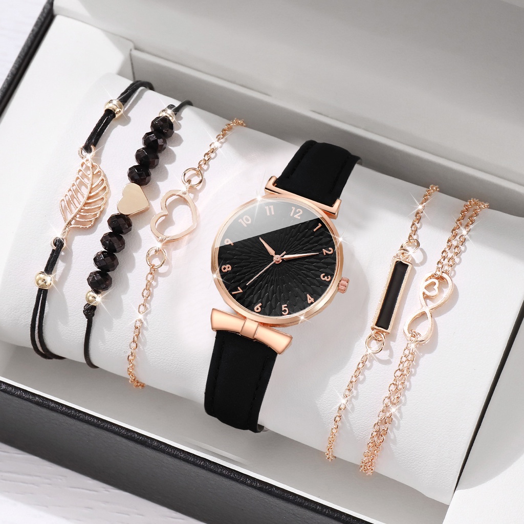 Đồng Hồ Dây Da Mặt Trái Tim Thời Trang Cho Nữ