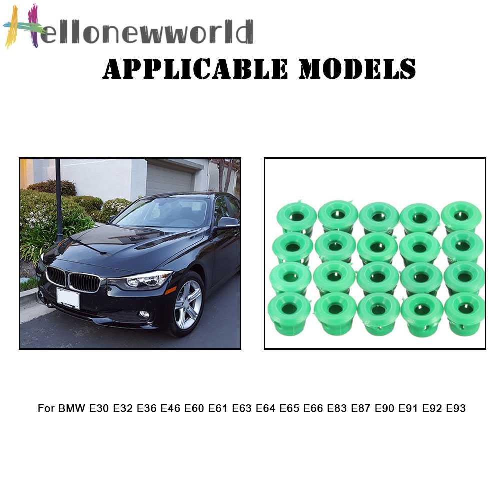 Set 20 Kẹp Phụ Tùng Cao Cấp Cho Xe Ô Tô BMW E30 E32 E36 E46 E60