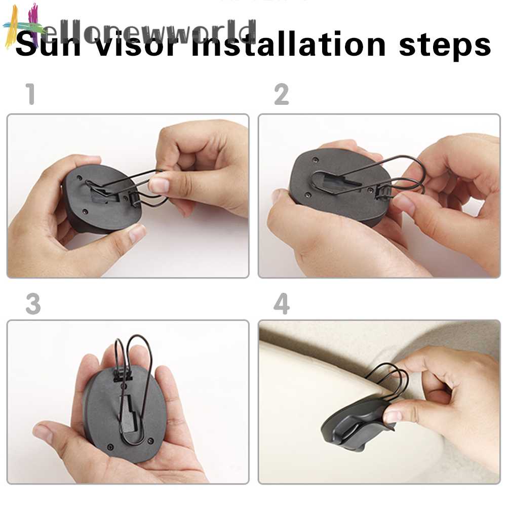 Giá Đỡ 2 Trong 1 Kẹp Kính Chống Nắng Trên Xe Hơi