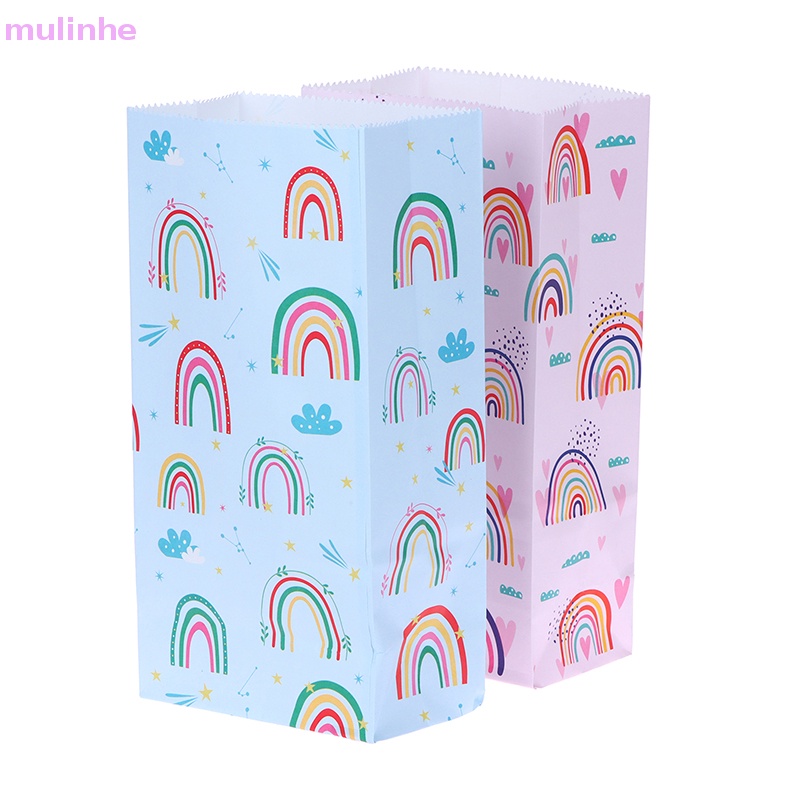 Set 10 Túi Giấy Đựng Quà Màu Xanh Dương Sáng Tạo Cho Tiệc Sinh Nhật vn