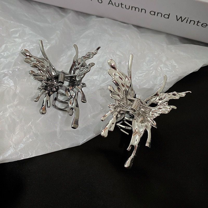 Kẹp Tóc Kim Loại Hình Bướm 3D