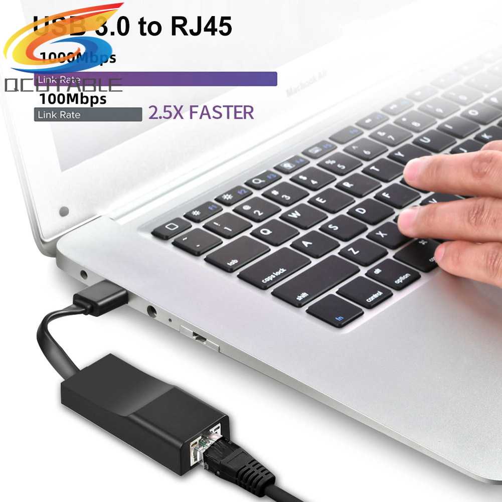Thẻ Mạng Lan Ethernet 1000Mbps USB 3.0 Sang RJ45 Có Dây Cho PC / Laptop