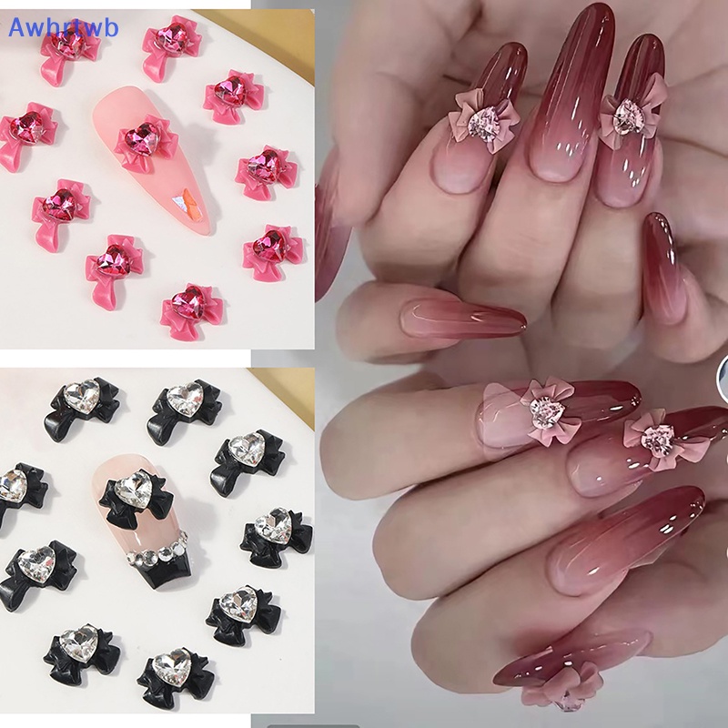 Set 10 Phụ Kiện Đính Trang Trí Móng Tay 3D Xinh Xắn Mới