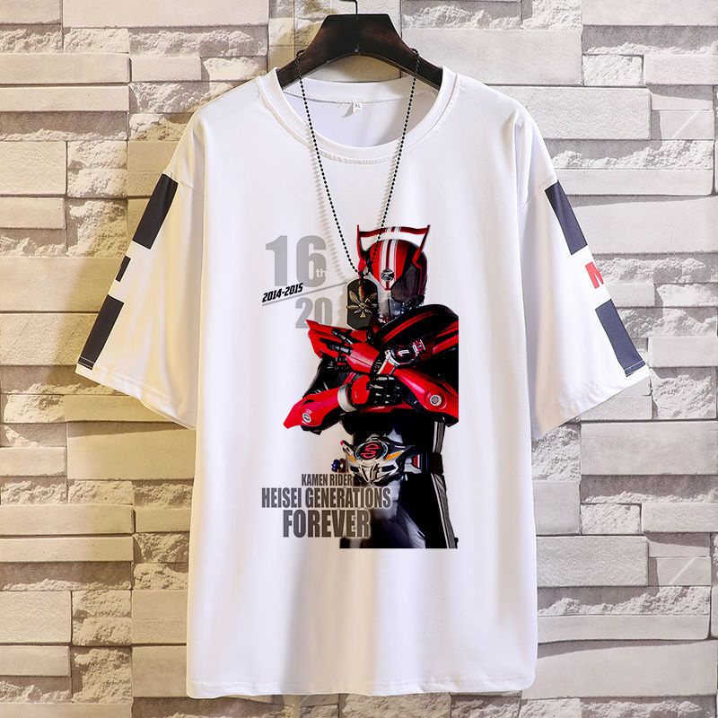 Áo Thun Tay Ngắn In Hình Kamen Rider Merchandise Thời Trang Mùa Hè Cho Nam