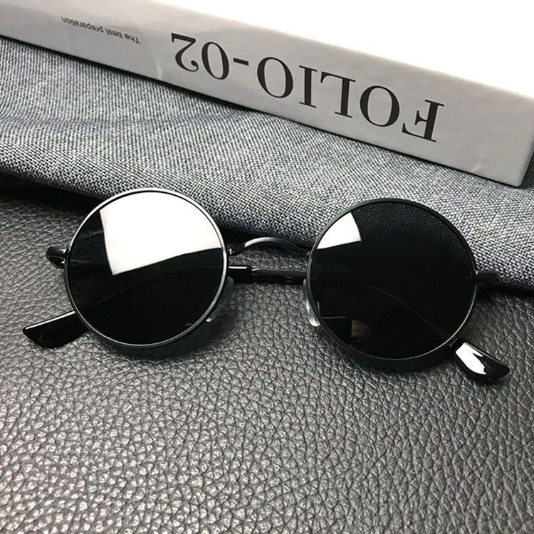 Kính Mát Gọng Tròn Nhỏ Phân Cực Phong Cách Retro Thời Trang Cho Nam Và Nữ
