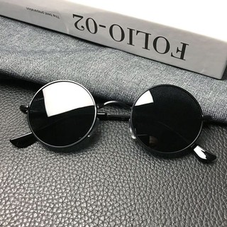 Kính mát gọng tròn nhỏ phân cực phong cách retro thời trang cho nam và nữ