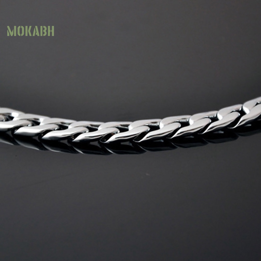 Vòng cổ Dạng Chuỗi Xoắn Bản Rộng Thời Trang Cho Nam