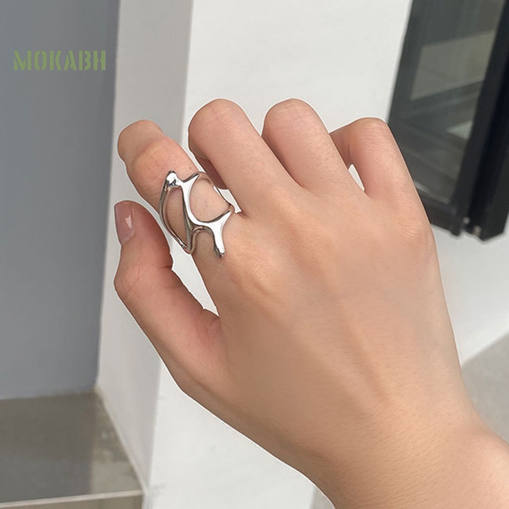 Nhẫn Hở Hình Cành Cây Bằng Kim Loại Điều Chỉnh Được Thời Trang Cho Nữ