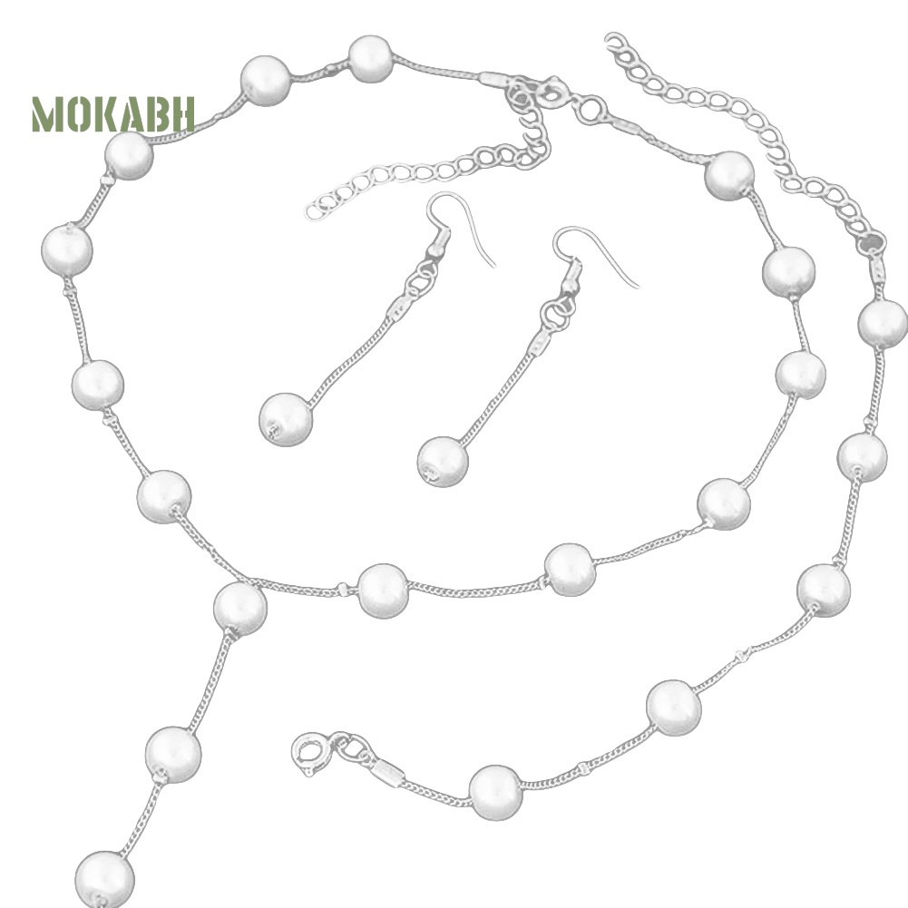 Bộ Trang Sức 3 Món Ngọc Trai Nhân Tạo Thời Trang