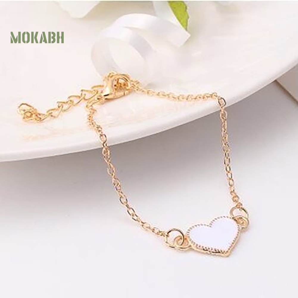 Vòng Đeo Tay Thiết Kế Hình Trái Tim Cho Nữ