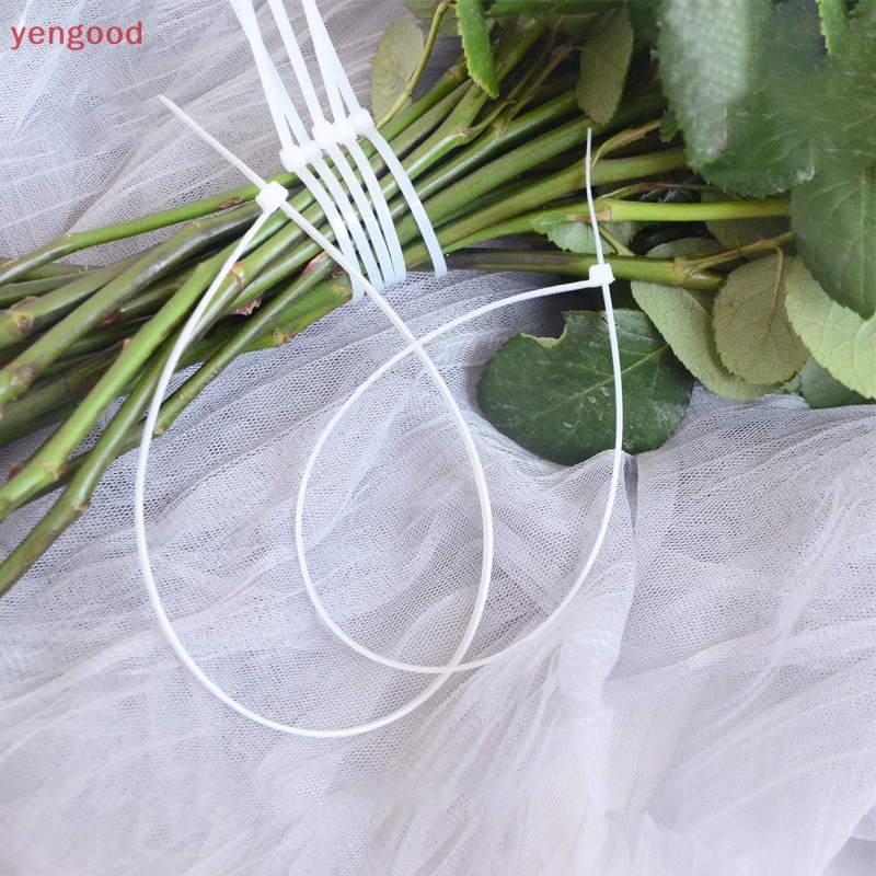 Set 100 Dây nylon Buộc Cáp Tự Khóa Kích Thước 3X200 Chuyên Dụng