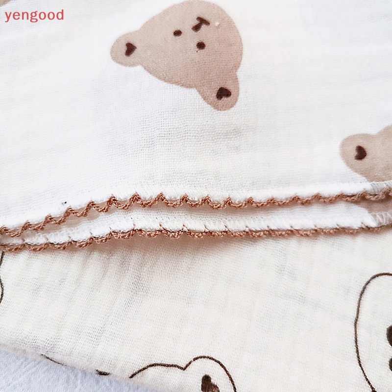 Yếm Ăn Cotton 4 Lớp Mềm Mại Hình Tam Giác Xinh Xắn Cho Bé