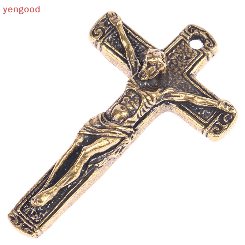 Móc Chìa Khóa Bằng Đồng Thau Hình Thánh Giá Thời Trang Dành Cho Nam