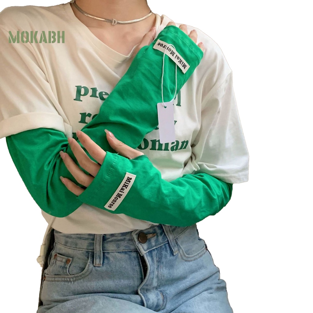 Bộ 2 Găng Tay Chống Nắng Chống Tia UV Thiết Kế Mỏng Co Giãn Tiện Dụng