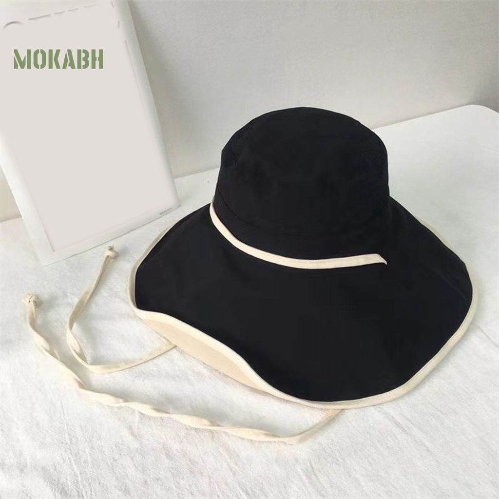 Nón Tai Bèo Vành Rộng Chống Tia UV Điều Chỉnh Được Kích Thước Thời Trang Đi Biển Cho Nữ