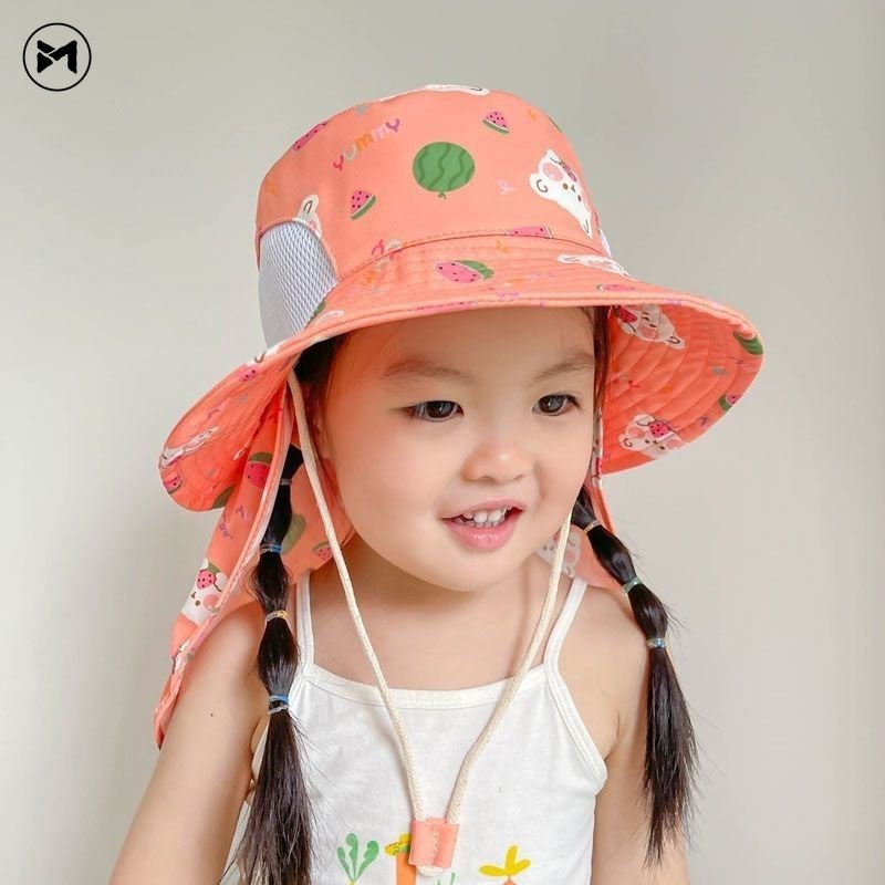 Nón Vành Rộng Chống Nắng Tia UV Mẫu Mới 2023 Thời Trang Cho Bé Trai Và Gái (2-6 Tuổi)