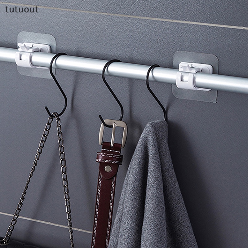 Móc Treo Thanh Treo Rèm Tự Dính Không Cần Đóng Đinh Tiện Dụng