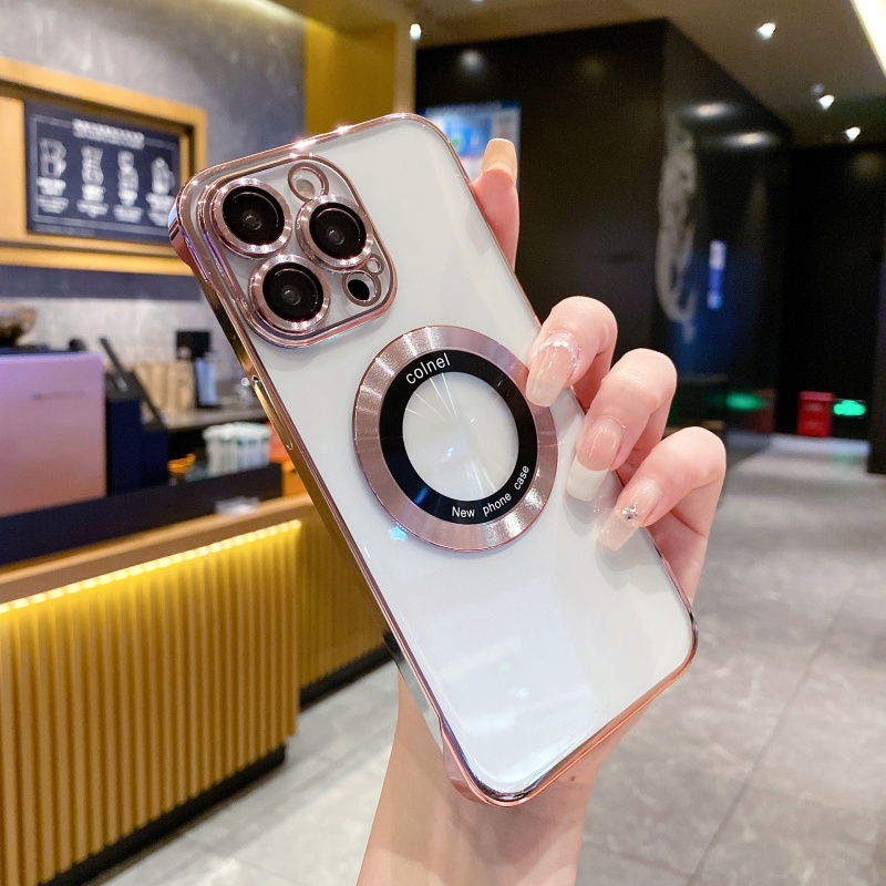 Ốp Điện Thoại Cứng Trong Suốt Siêu Mỏng Chống Sốc Chống Rơi Cho iPhone14 13 12 11 Pro Max 14 Plus