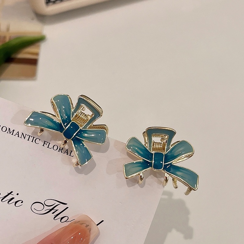 Kẹp Tóc Nơ Kim Loại Nhiều Màu Đáng Yêu Cho Bé Gái 1 Cái