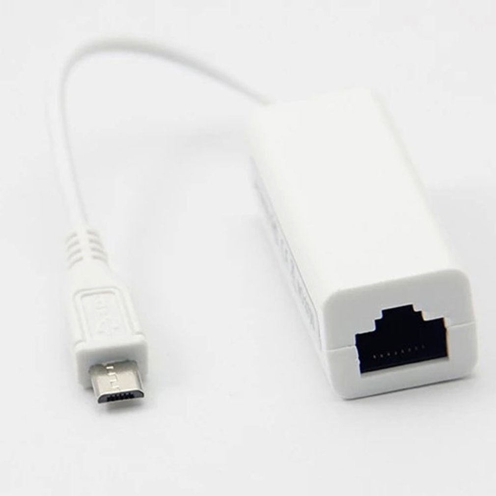 Micro Usb To Ethernet Cable Interface Adapter Otg Wired Internet Android Tablet Pc Network Card [Q/6]