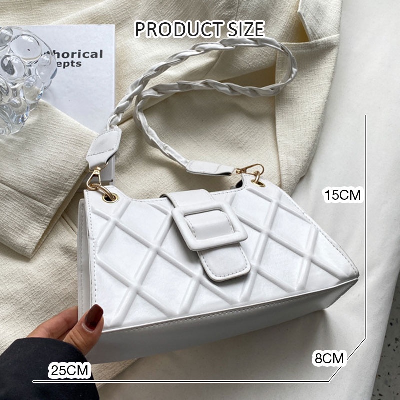 MOUSSON Túi Xách Đeo Chéo Thiết Kế Đơn Giản Phong Cách retro