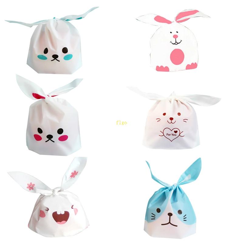 Set 50 Túi Đựng Kẹo Hình Thỏ Tai Dài Dễ Thương