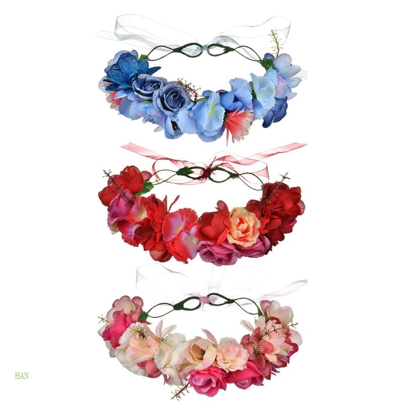 Vòng Hoa Đội Đầu Kiểu Boho Cho Nữ