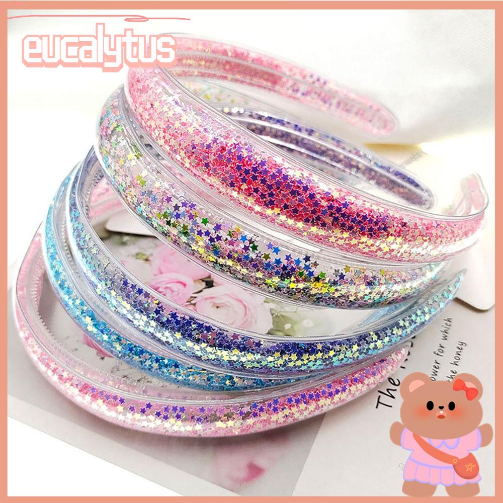 Băng Đô Cài Tóc Đính Kim Sa Lấp Lánh Thời Trang