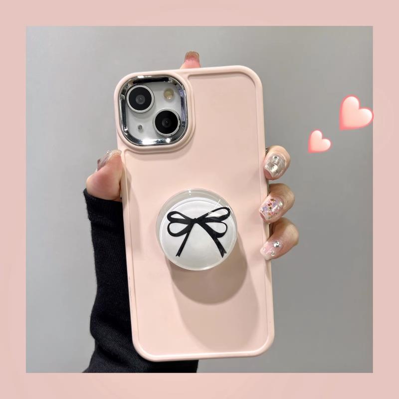 Ốp Điện Thoại Có Vòng Đỡ Hình Nơ Đơn Giản Cho Iphone 14Promax 1314pm 112