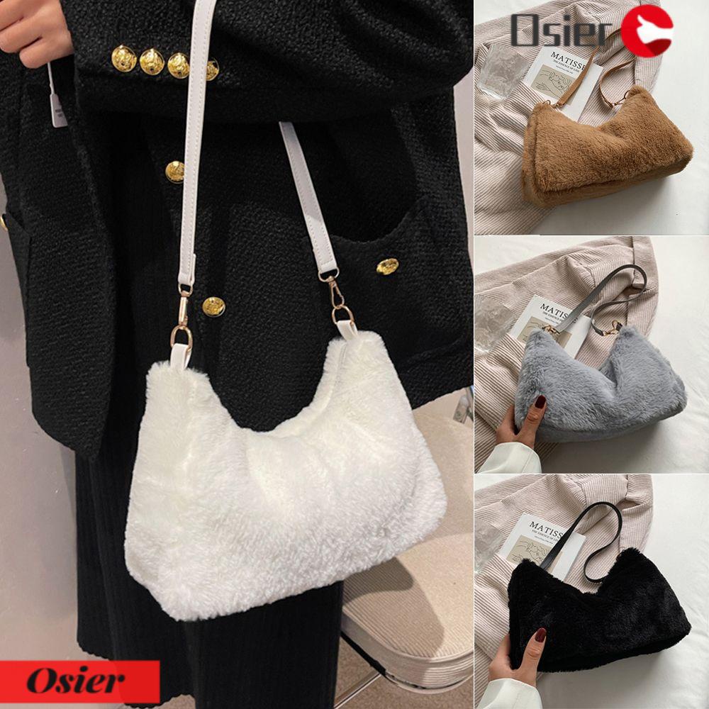 1 Túi Đeo Vai Phủ Lông Mềm Mại Thời Trang Sang Trọng Cho Nữ