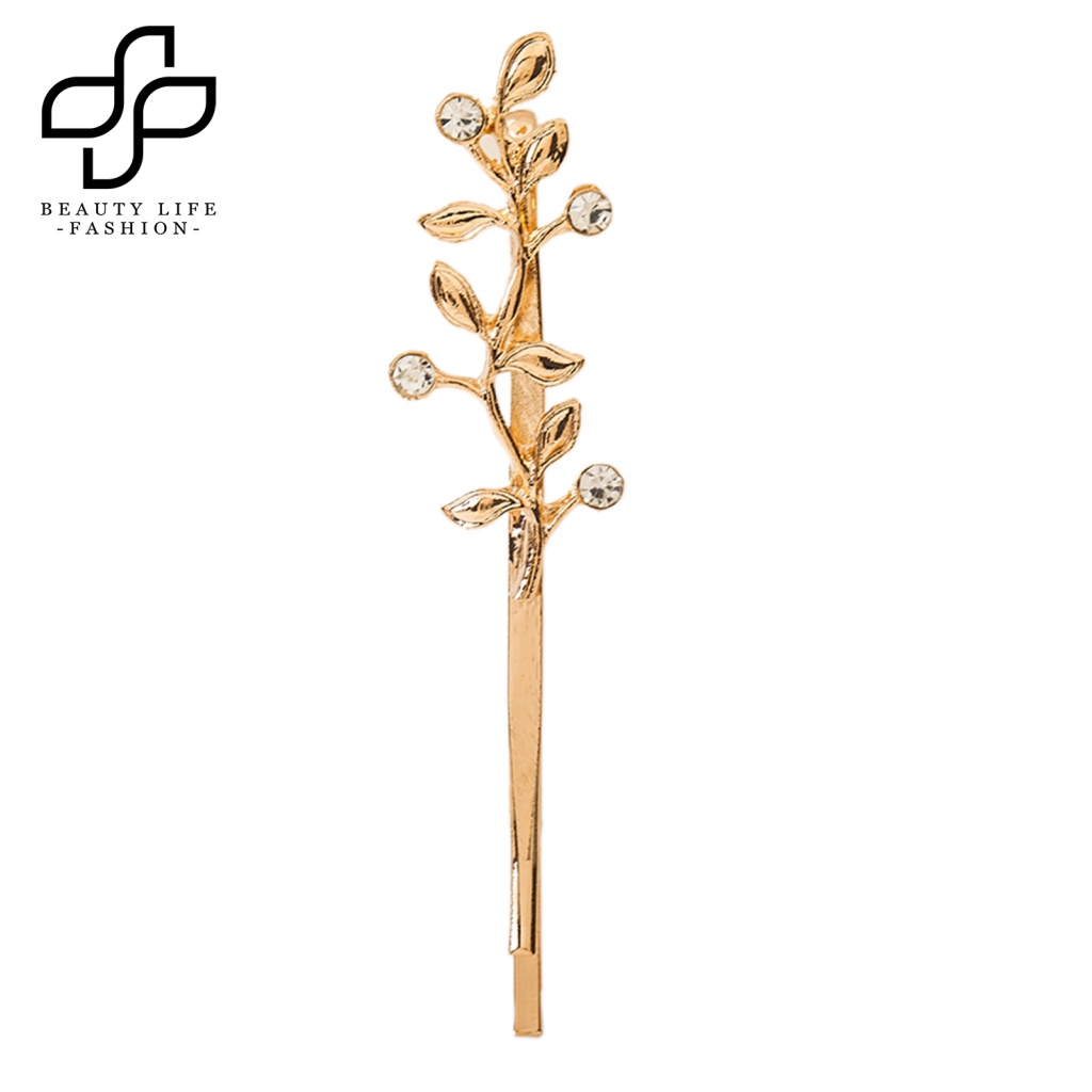 Kẹp Tóc Co Giãn Hình Lá Phong Thời Trang