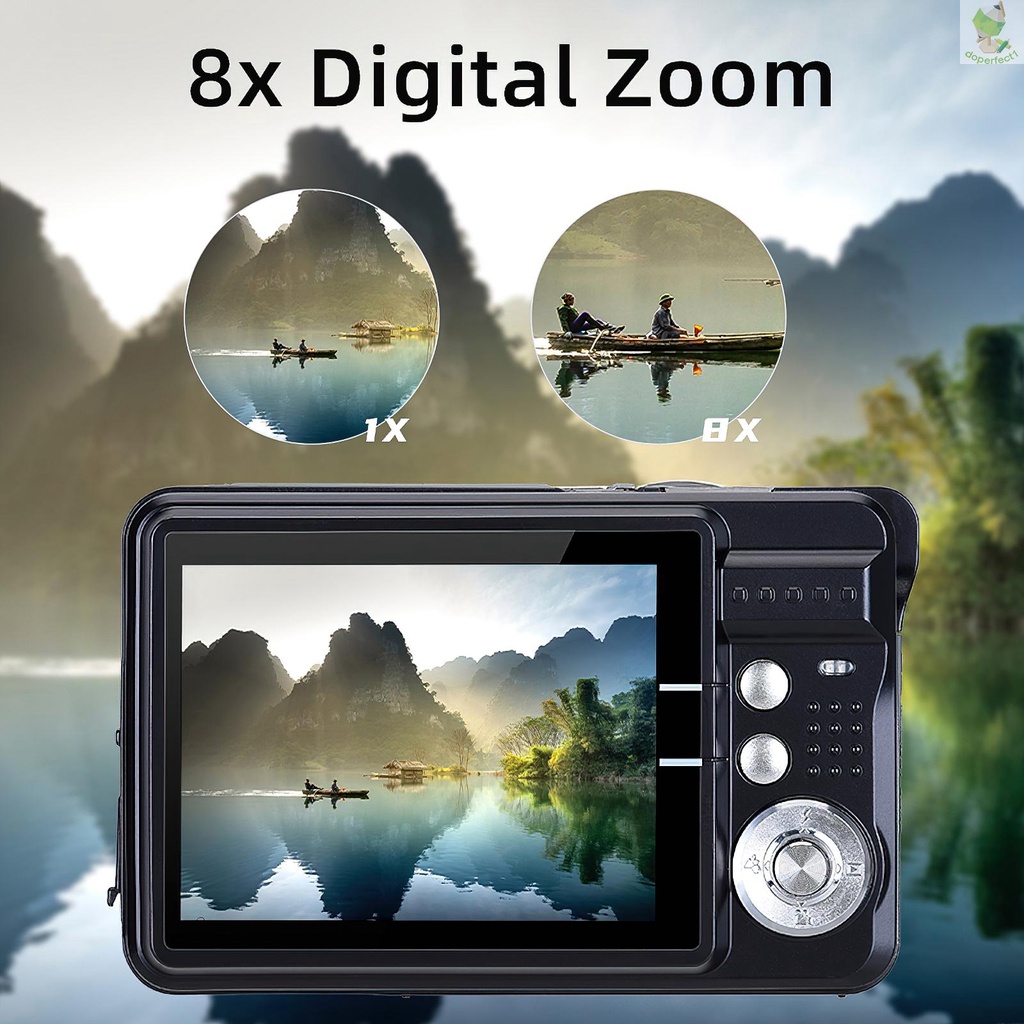 Portable 720P Digital Camera Video Camcorder 18MP Photo 8X Zoom Anti-shake 2.7 Inch Large TFT Screen Built-in Lithium Ba   Came-6.5