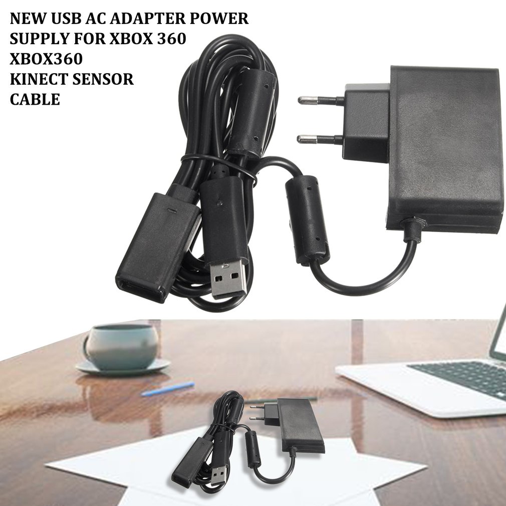 Usb Ac Adapter Power Supply For Xbox 360 Xbox360 Kinect Sensor Cable 100V-240V Adaptor [Q/8]