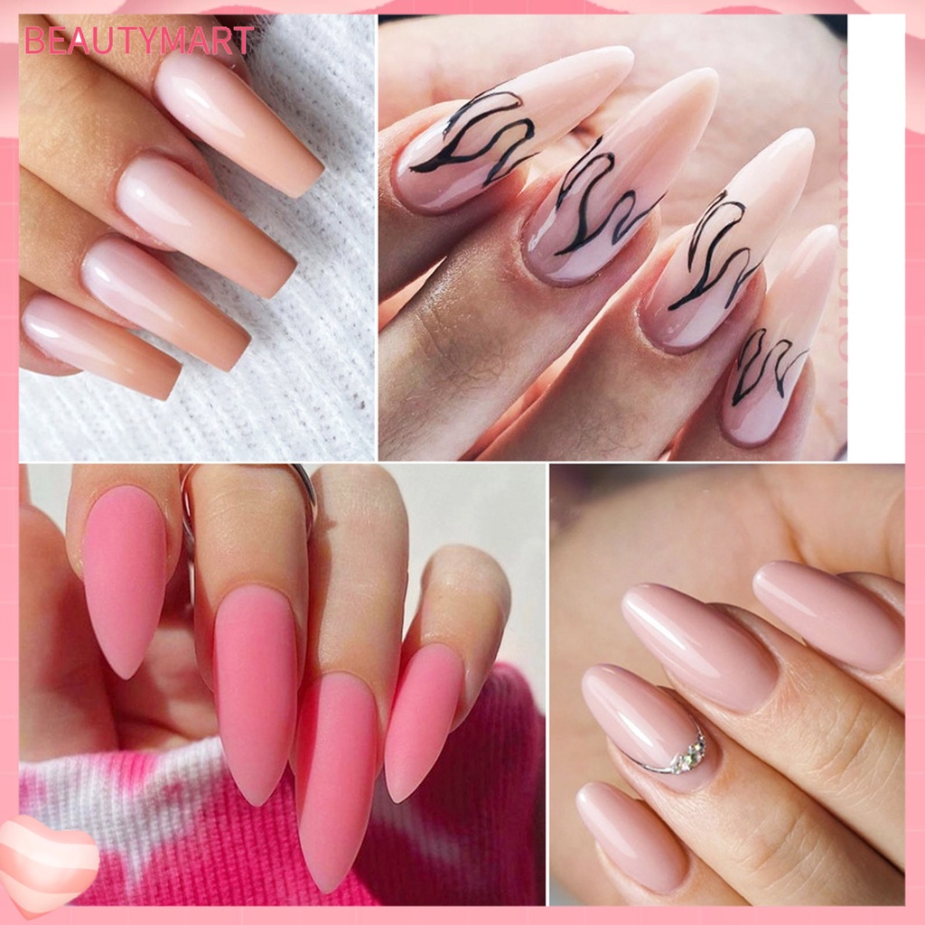 Gel Nối Dài Móng Tay 15ml Nhiều Màu Sắc Trong Suốt Nhanh Chóng Dùng Cho Salon