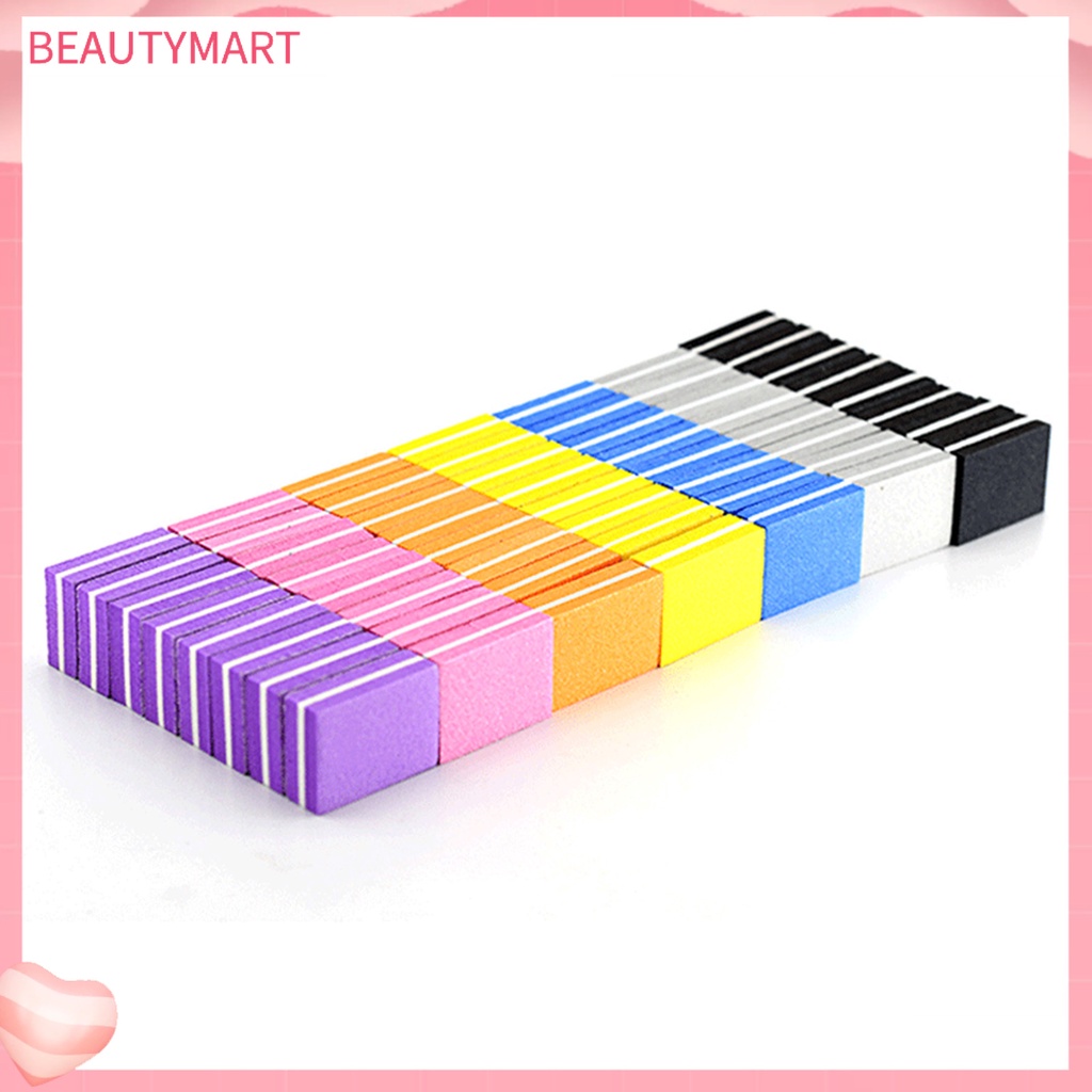 Bộ 50 Miếng Bông Dũa Móng Hai Mặt Độ Co Giãn Cao Kích Thước Nhỏ Gọn Có Thể Tái Sử Dụng